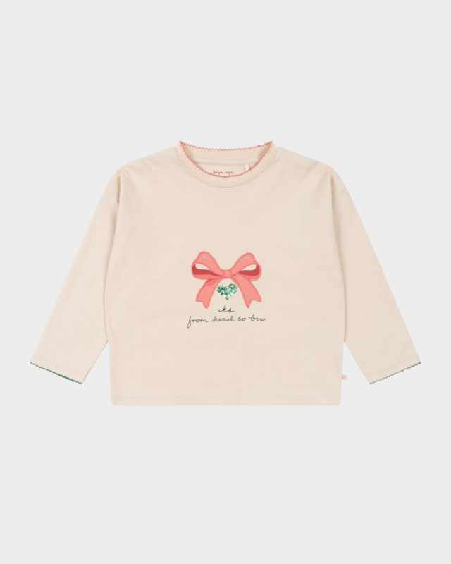 Girl's T-Shirt W/ Bow, Size 9M-10